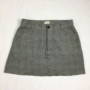 John Golt Mini Black & White Skirt Size Medium